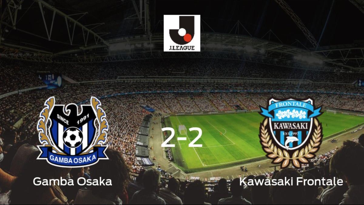 El Gamba Osaka y el Kawasaki Frontale suman un punto tras empatar a dos