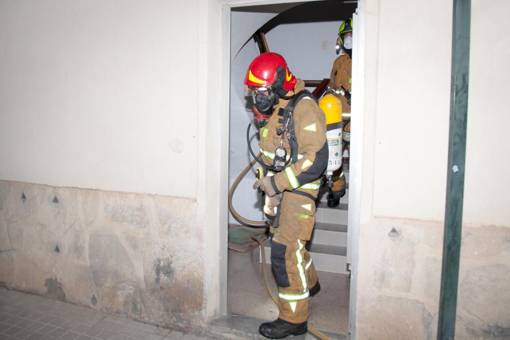 Incendio en una vivienda en el barrio de Batoy