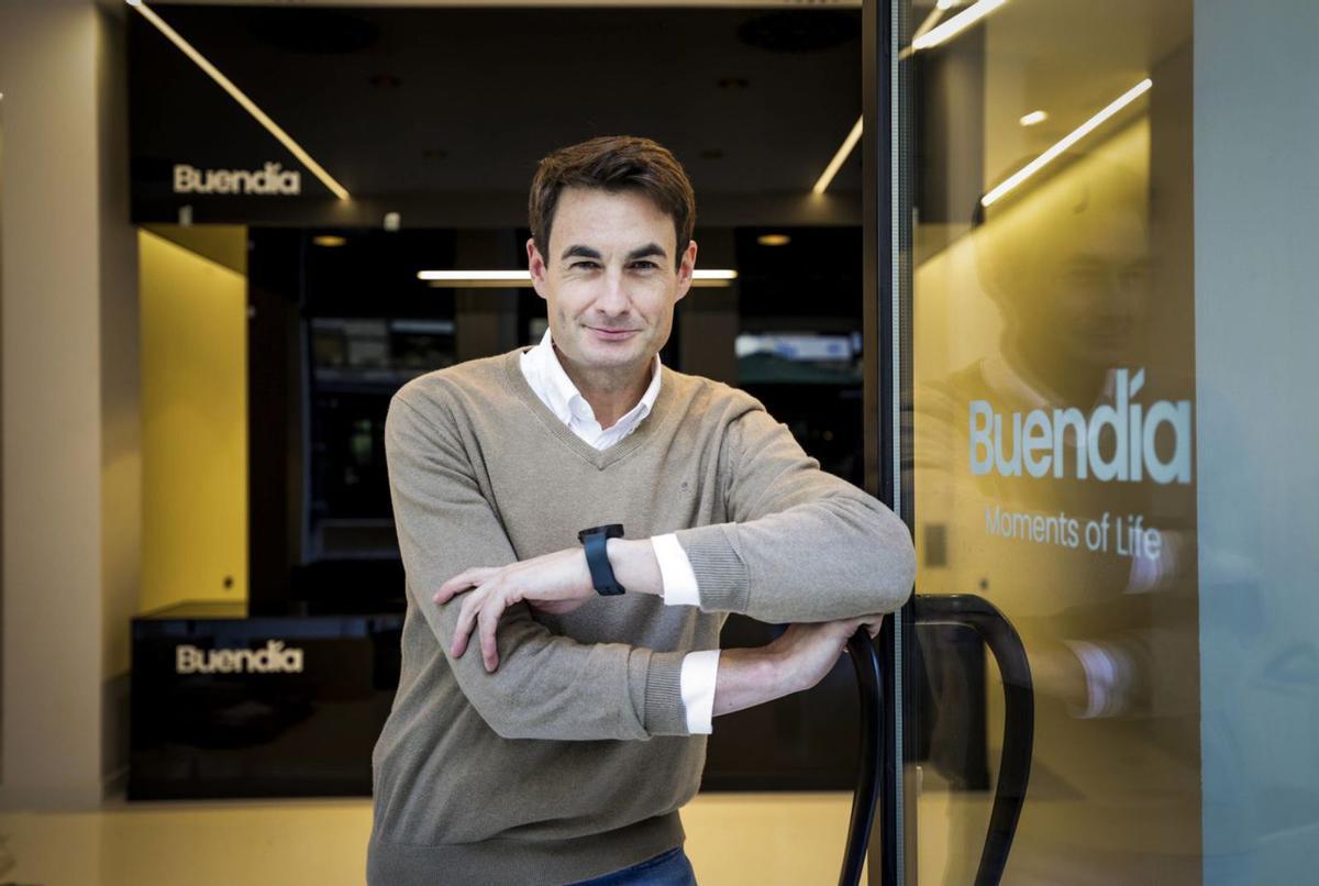 José Alonso Prieto, consejero delegado de Buendía, en su sede de Oviedo. | IRMA COLLÍN