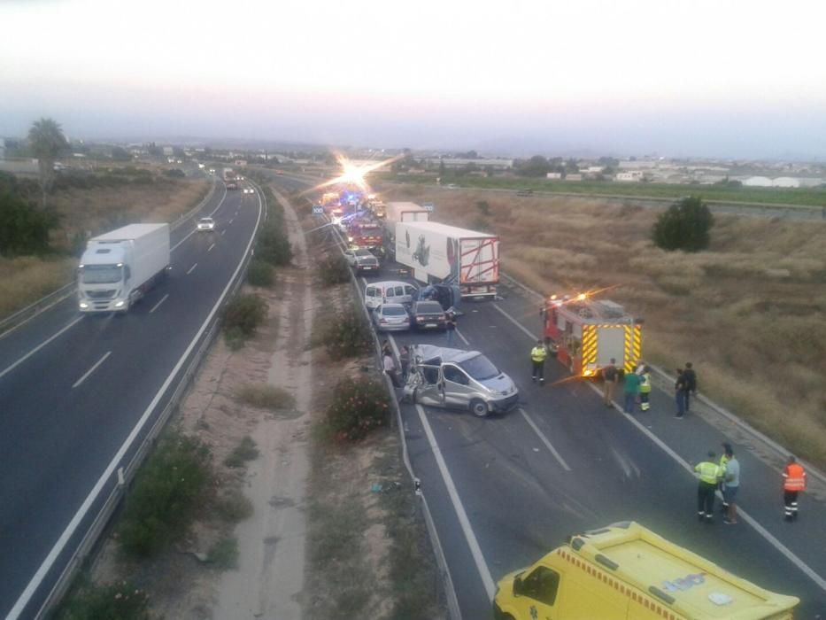 Grave accidente en Sangonera la Seca