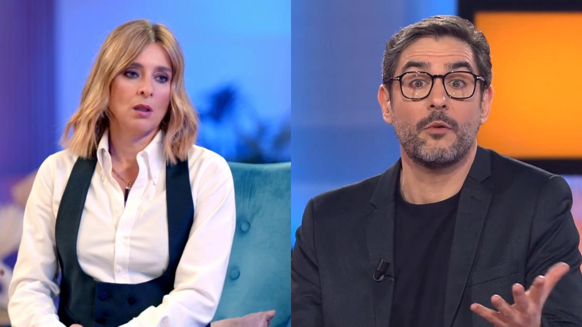 Sandra Barneda en 'La isla de las tentaciones' / Juanra Bonet en 'Allá tú'