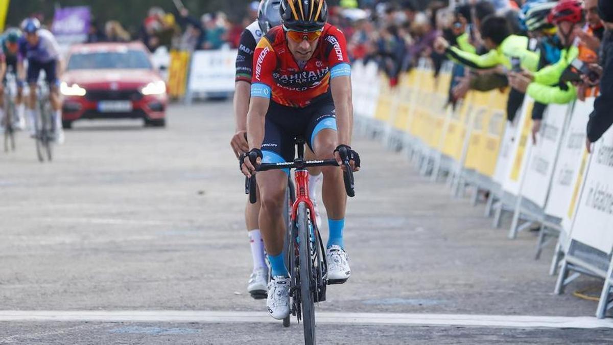 Mikel Landa, durante una carrera de esta temporada.