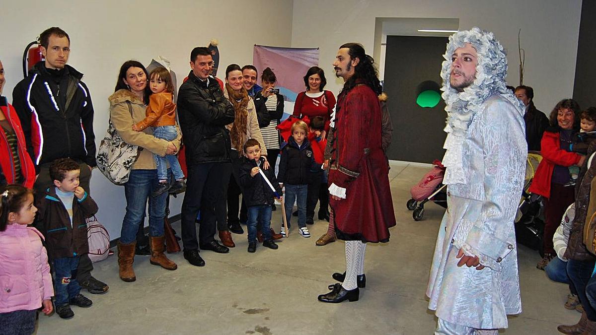 Una visita teatralizada al museo de la Batalla de Rande, que este año no se han podido realizar. |   // FDV