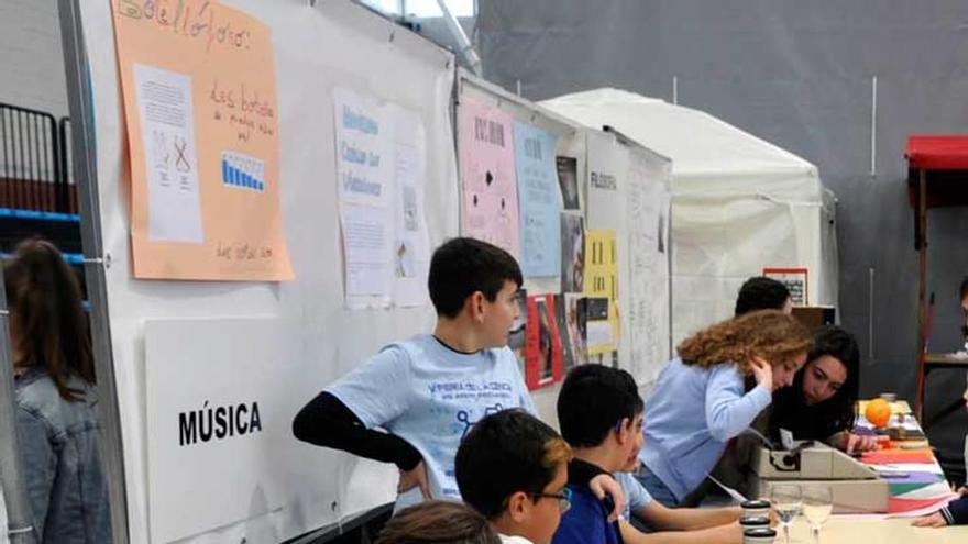 Uno de los experimentos de la feria.