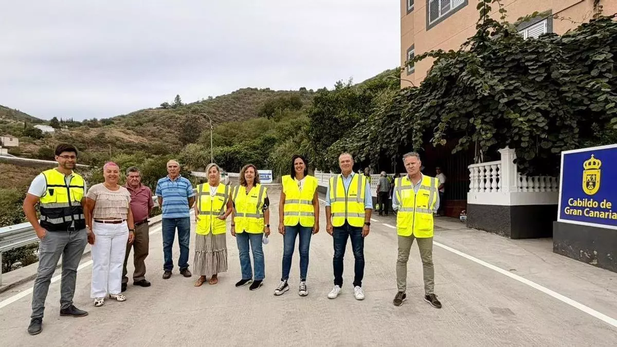 El Cabildo reabre la carretera de Ariñez tras ocho meses de obras por la borrasca Therese