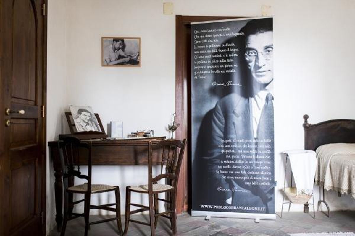 La habitación que ocupó Cesare Pavese en Brancaleone, el pueblo donde fue desterrado por Benito Mussolini.