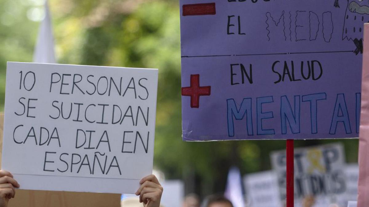 Una manifestación por la salud mental.