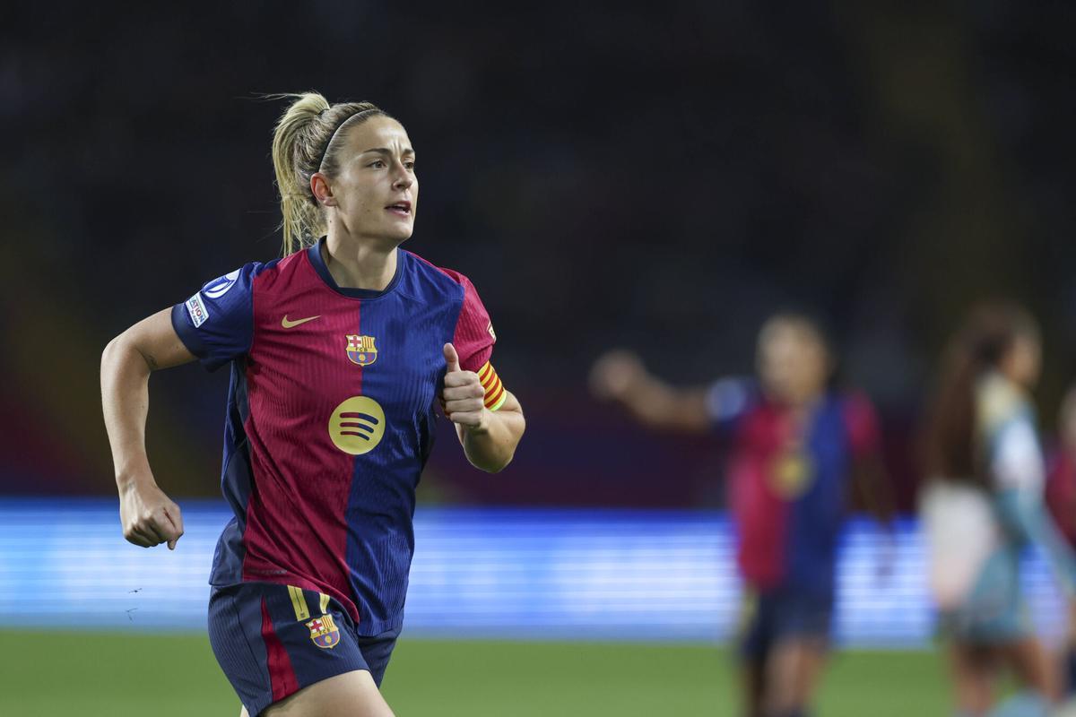 Alexia Putellas en el Barça-Manchester City de la Champions