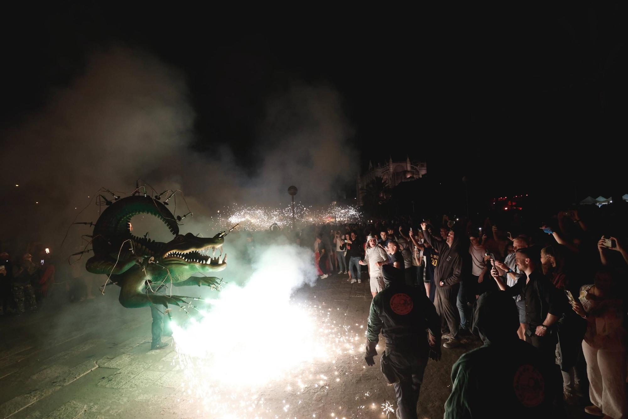 Correfoc de sant Joan en el Parc del Mar