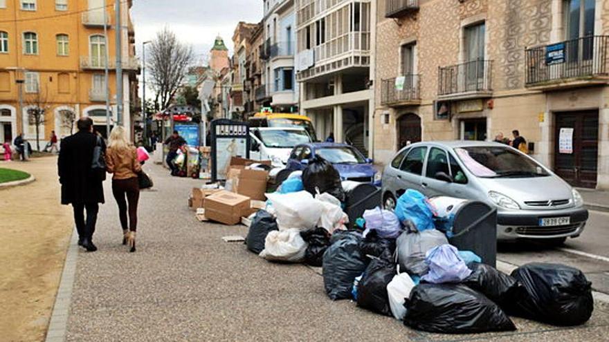 Una imatge de la vaga d&#039;escombriaires convocada per Nadal de 2016.