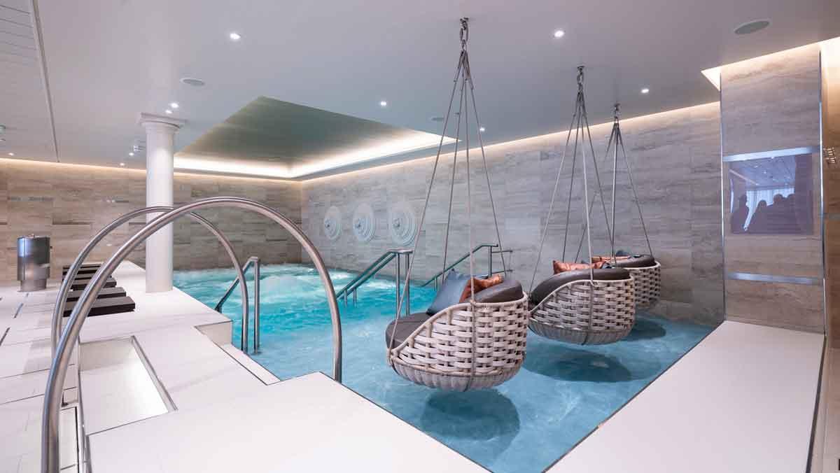 La zona de bienestar del 'Costa Smeralda': el Solemio Spa.
