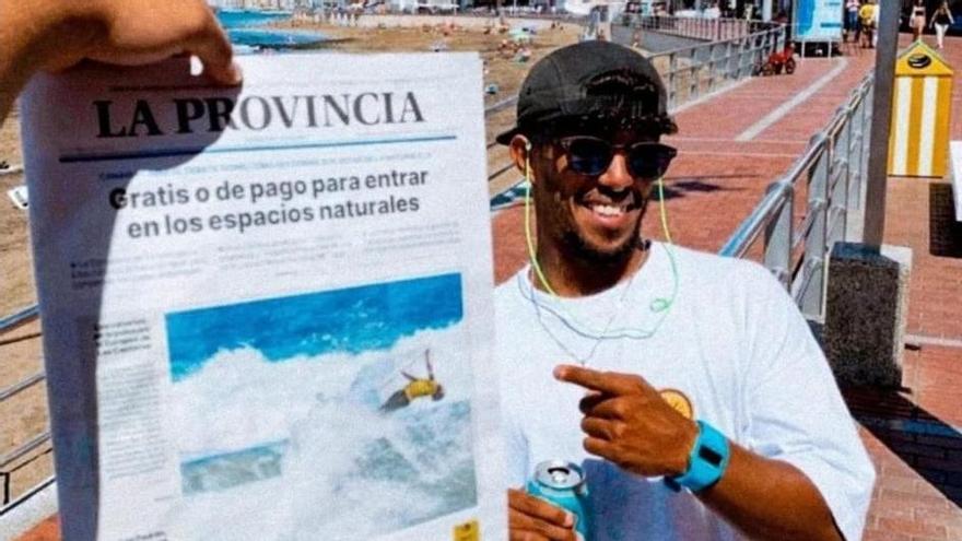 Muere el surfista Ayoub Adardour mientras pescaba en Lanzarote