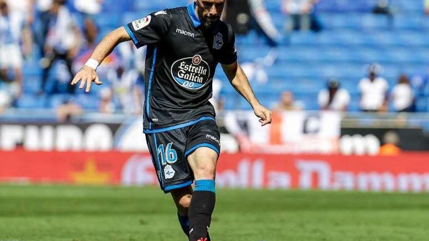 Luisinho, ayer en el partido contra el Espanyol.