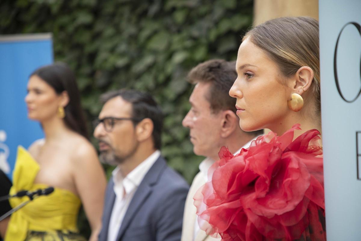 Modelos en el 'shooting' de la Diputación de Córdoba.