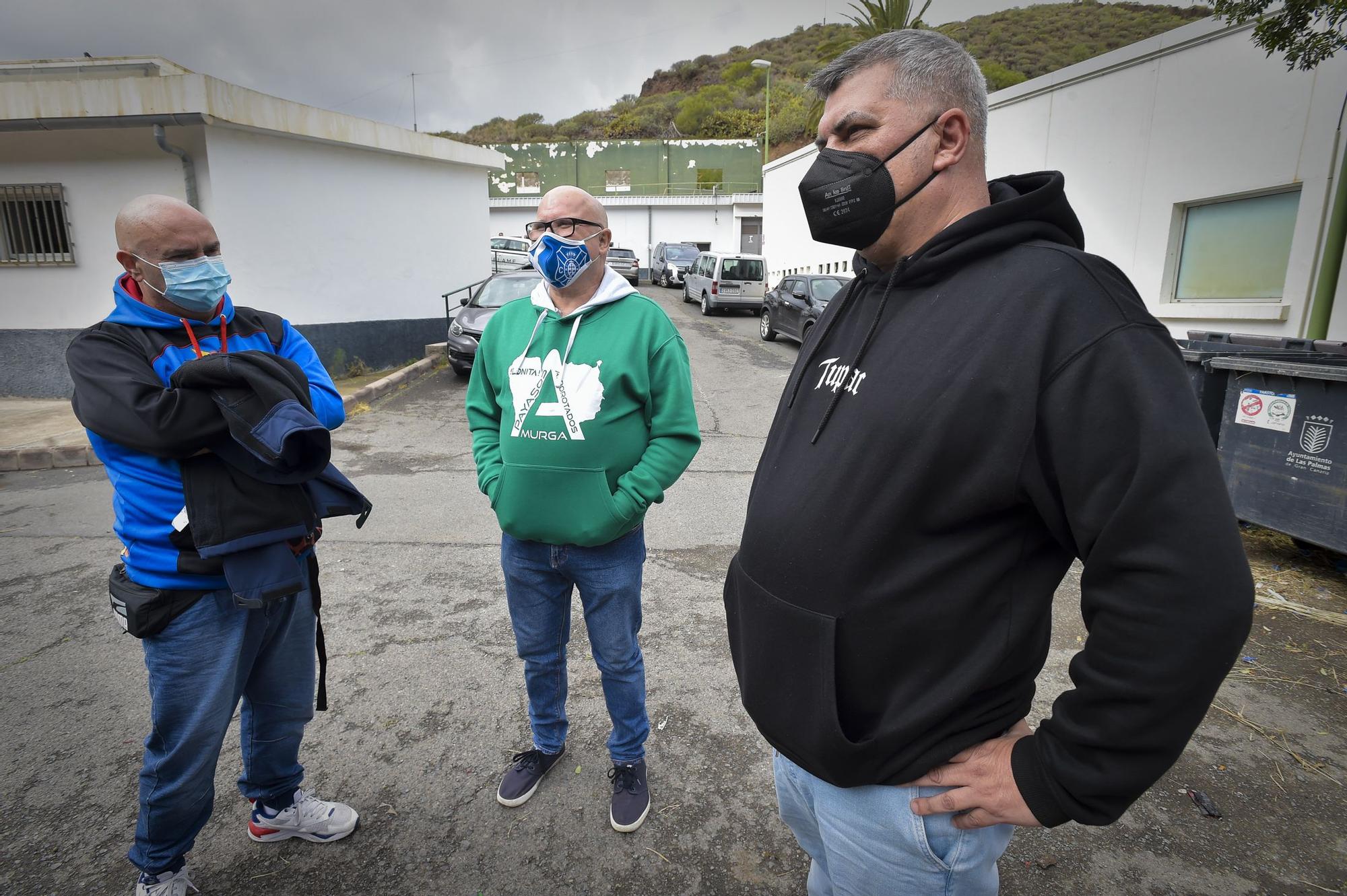 Murgueros de Tenerife ensayan con la murga Los Payasos Alborotados.