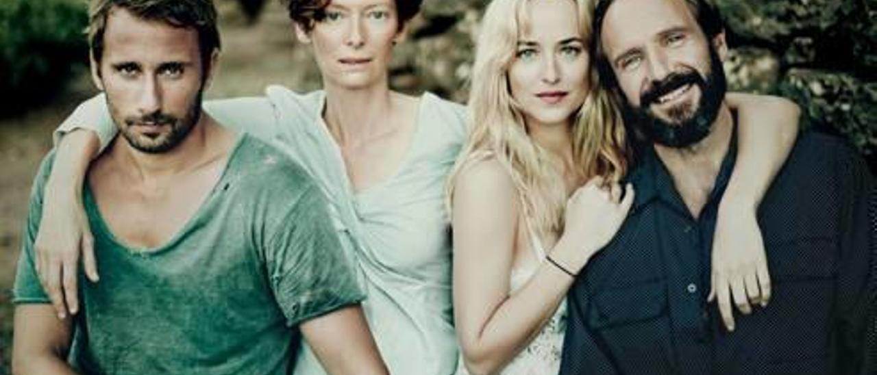 Matthias Schoenaerts, Tilda Swinton, Dakota Johnson y Ralph Fiennes.