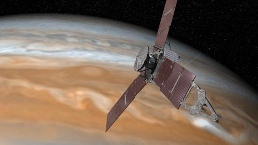 La sonda Juno se acerca a Júpiter para iniciar su misión orbital