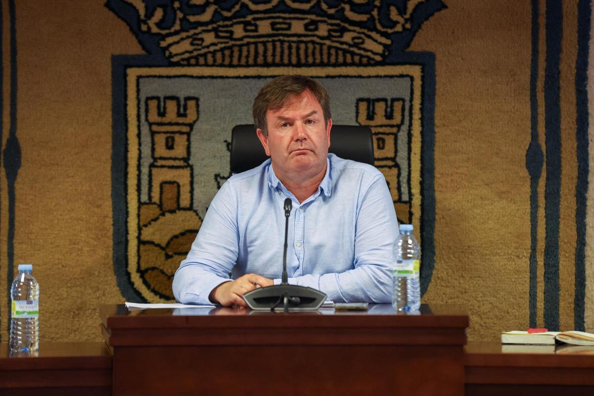 Benito Portela, en un pleno.