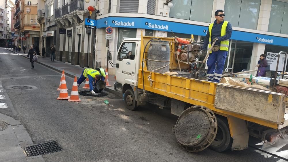 Cierre de la calle Corredora de Elche