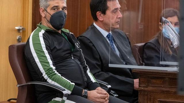 Bernardo Montoya en la primera sesión del juicio con jurado en la Audiencia de Huelva.