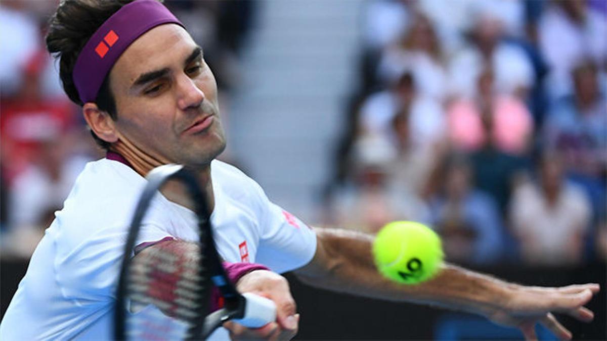 La brillante volea de Federer