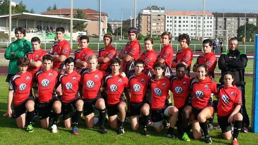 Equipo Sub-18 del Pontevedra RC.