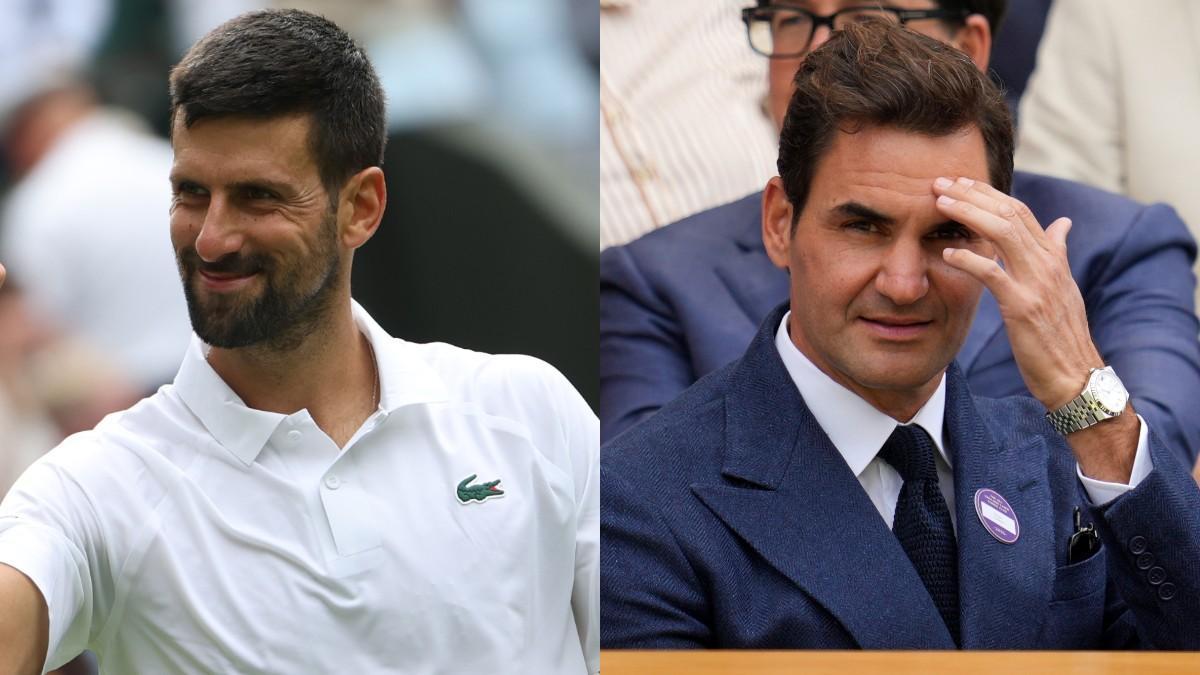Novak Djokovic y Roger Federer