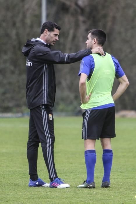 Entrenamiento del Real Oviedo en El Requexón