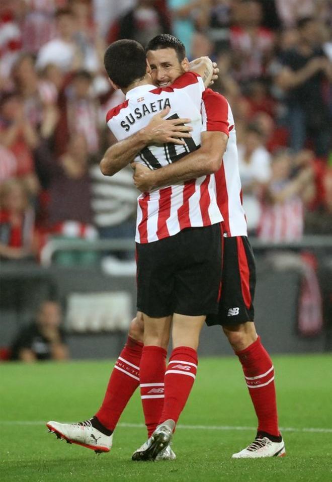 El 17 de agosto de 2017 Aduriz protagonizó una remontada histórica frente al Panathinaikos, clasificando al Athletic Club para la Liga Europa