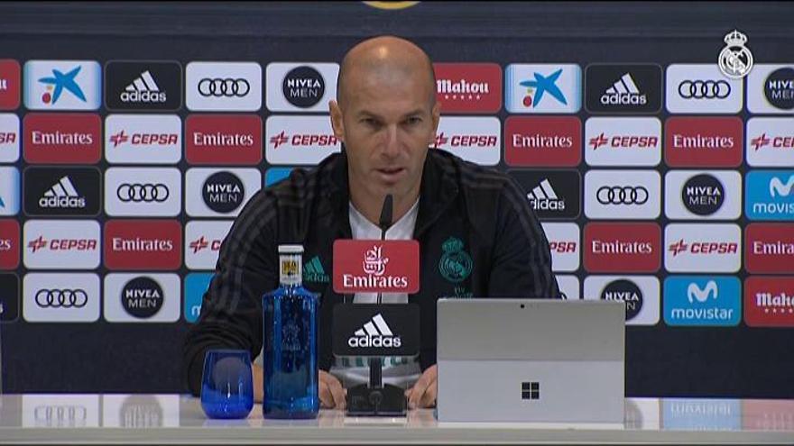 Zidane: "Puede ser el partido más difícil de la temporada, pero esto nos mola"