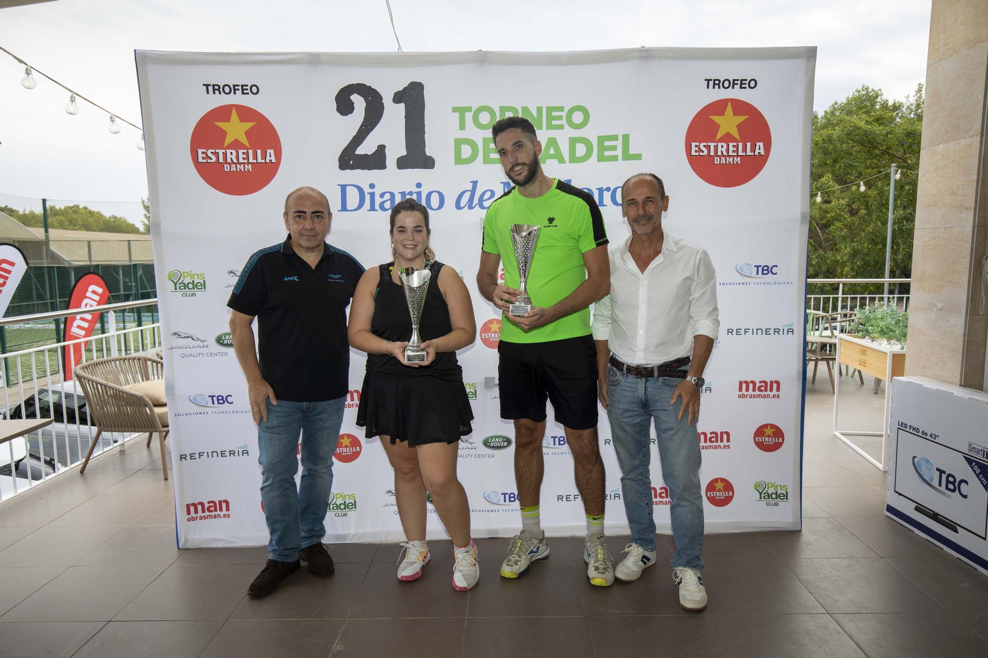 Entrega de premios: 21 Torneo de Pádel Diario de Mallorca, Trofeo Estrella Damm