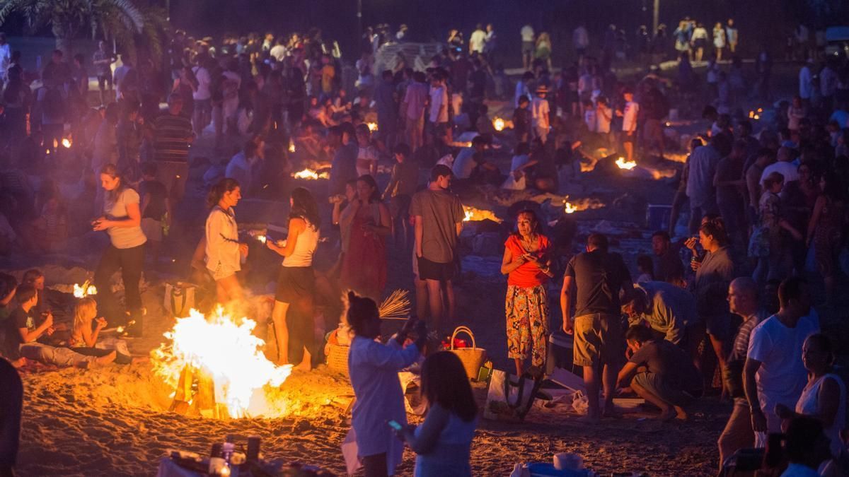 Imagen de archivo de la Nit de Sant Joan en Ibiza