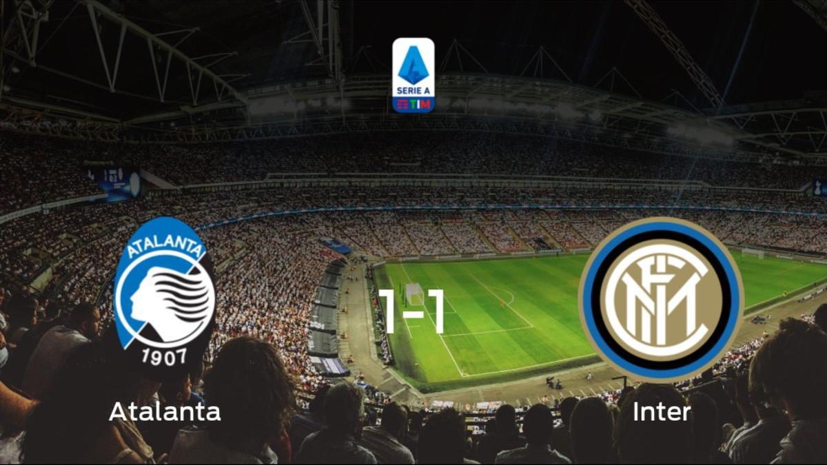 El Atalanta y el Inter empatan a uno en el Gewiss Stadium
