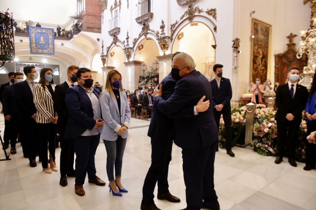 San Francisco acoge la misa en honor de la Dolorosa del Paso Azul de Lorca