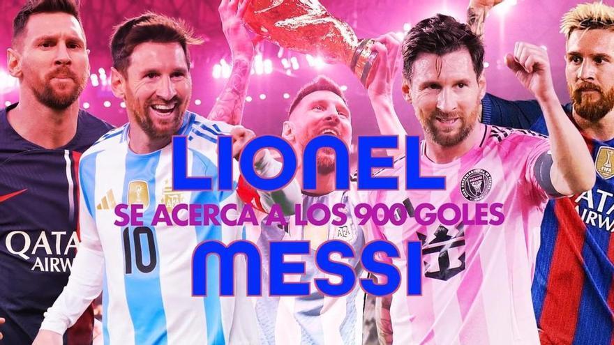 Messi, a punto de llegar a los 900 goles