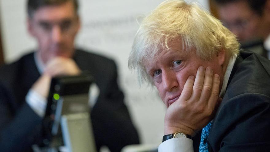 Boris Johnson en el Parlamento británico.