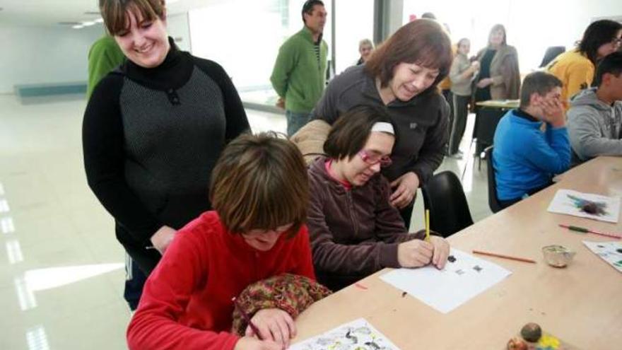 Jóvenes usuarios del Aula de Respiro Familiar.