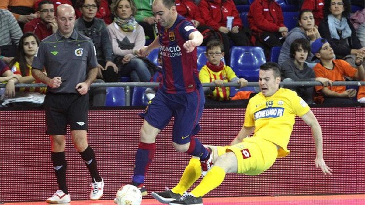 Wilde, autor de los dos primeros goles del FC Barcelona ante el Montesinos Jumilla