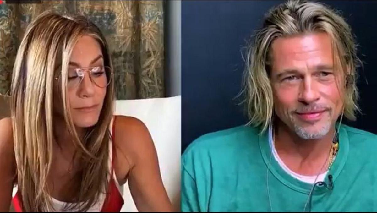 El tonteo entre Jennifer Aniston y Brad Pitt