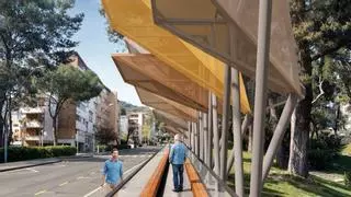 Barcelona empieza a instalar la primera rampa mecánica peatonal para estrenarla en verano de 2027