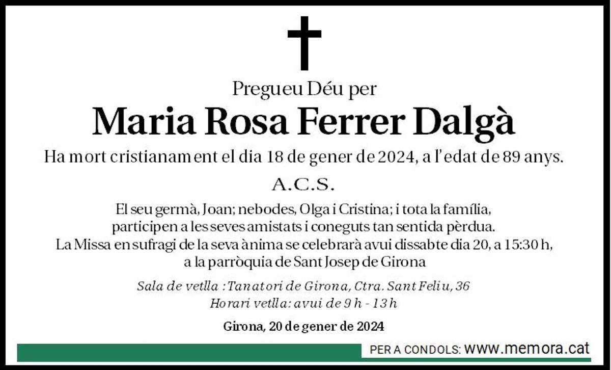 Maria Rosa Ferrer i Dalgà