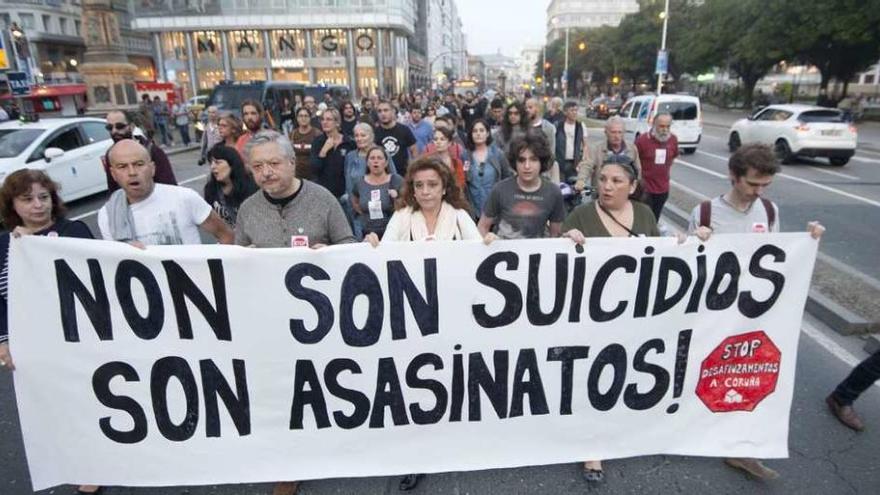 Concentración de Stop Desahucios en el Obelisco