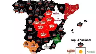 Estas son las cervezas preferidas de los españoles provincia a provincia