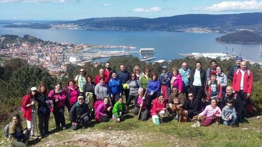 Almuinha realizó una ruta por la zona de Monte Pornedo