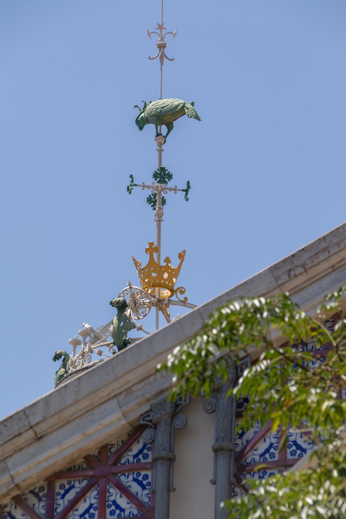 Veleta con la cotorra
