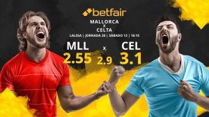 RCD Mallorca vs. RC Celta de Vigo: horario, TV, estadísticas, clasificación y pronósticos