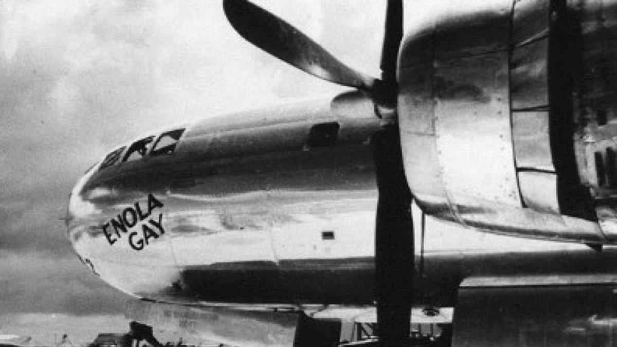 El 'Enola Gay' el avión que lanzó la primera bomba atómica de la Historia