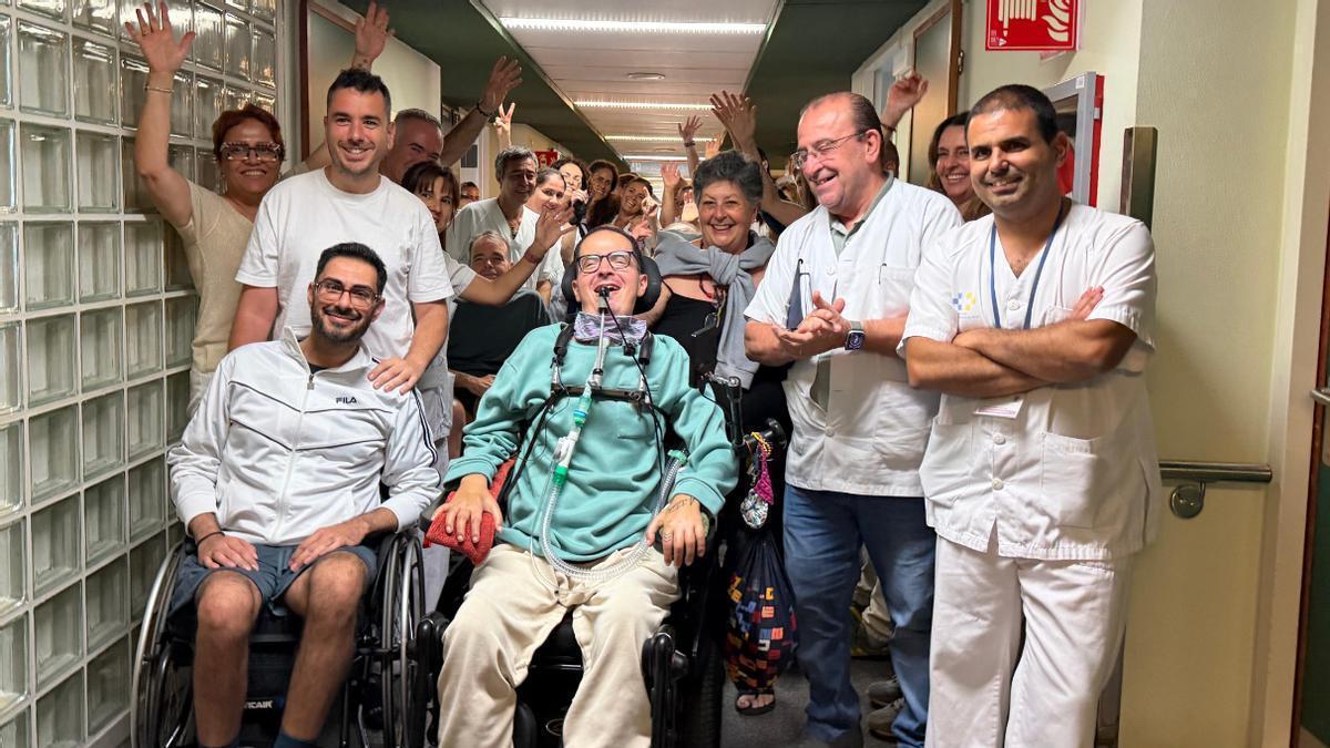Miguel Planas recibe el alta tras 6 años ingresado en el Insular.