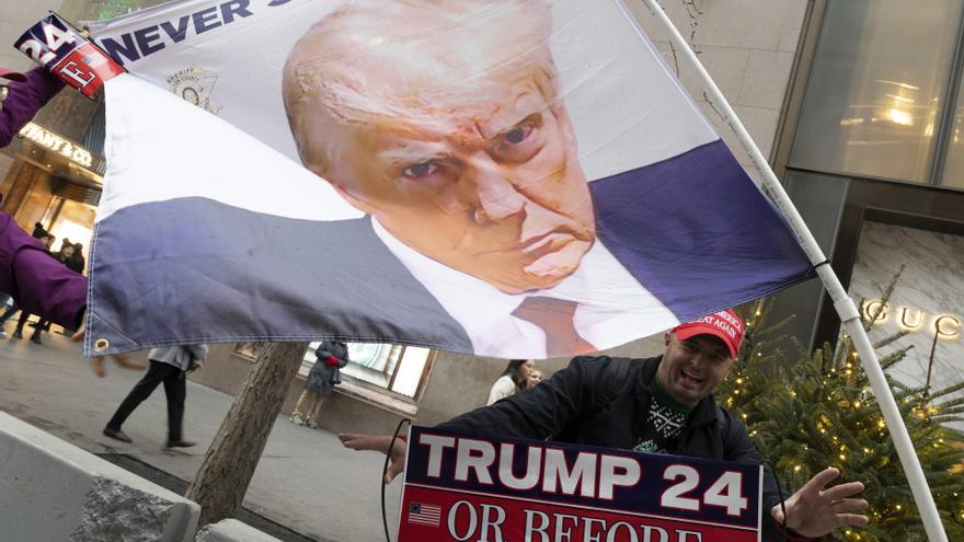 Simpatizantes de Donald Trump en Nueva York