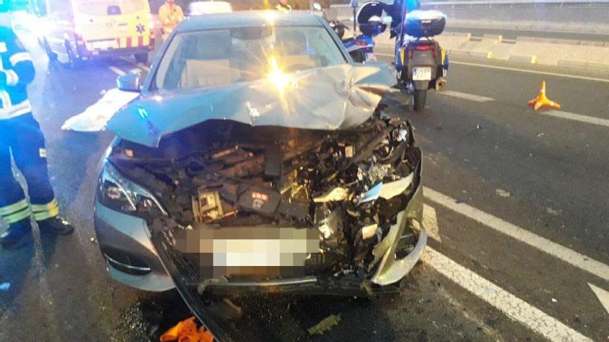 Detenido un conductor tras provocar un accidente múltiple en la carretera de Ocaña en el que ha fallecido un motorista